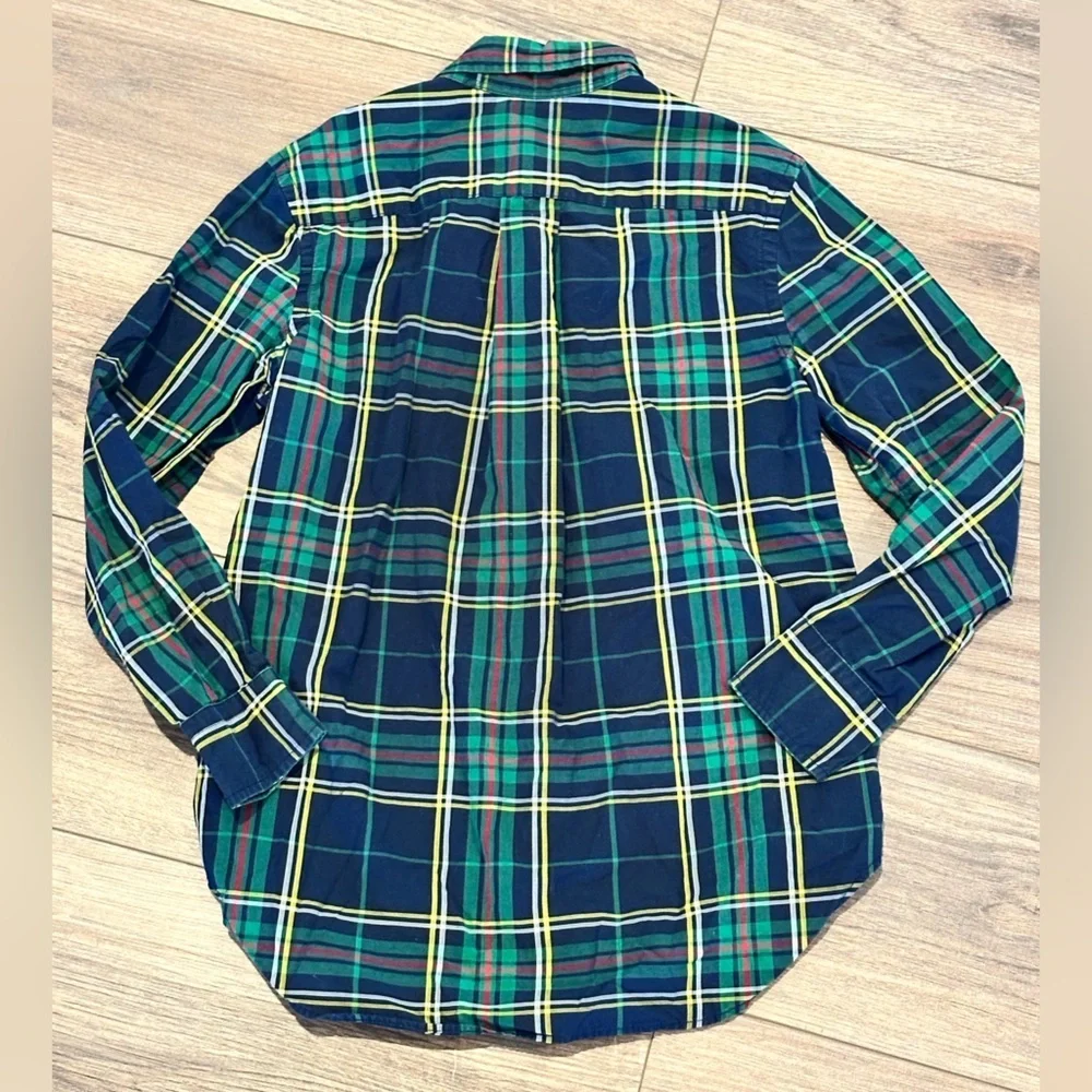 Ralph Lauren Boy’s (8) Plaid Button-Down Shirt - Blue and Green